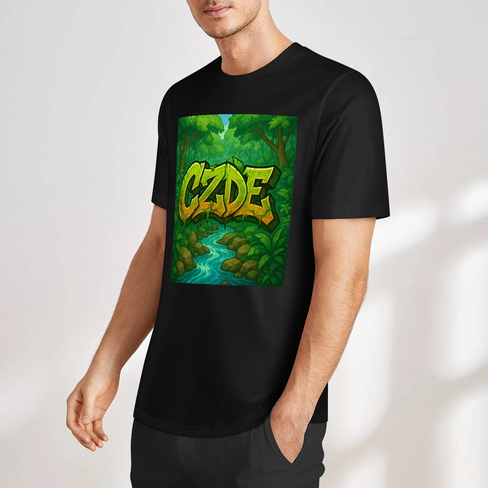 CZDE Jungle Flow Tee – Wild Energy & Graffiti Soul for Every Adventure