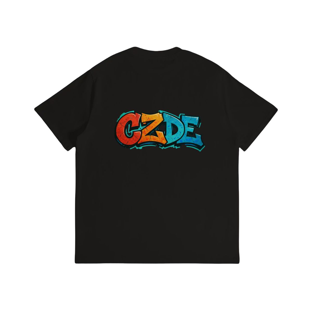 “CZDE Earth Graffiti T-Shirt | Streetwear with Global Vibes”