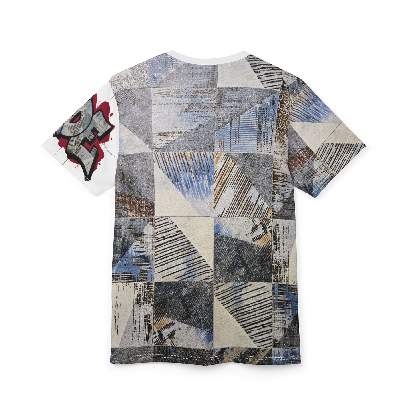 CZDE Patchwork Art Tee - Festive Unisex Shirt