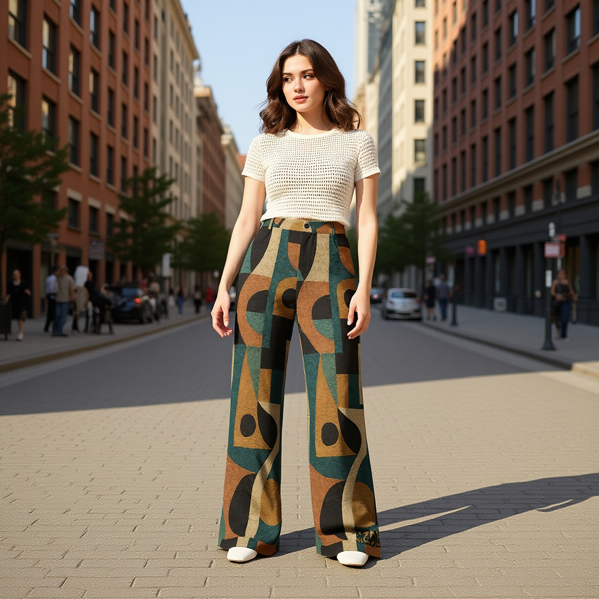CZDE Wide Leg Pants Vintage Aesthetic