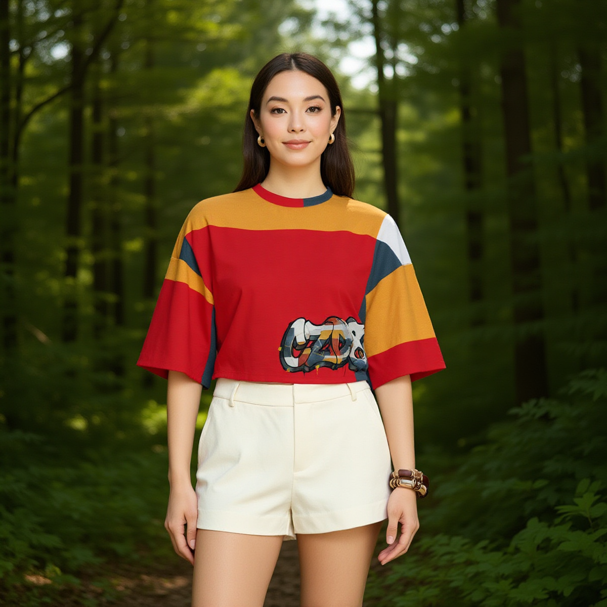 CZDE Colorblock Crop Top is Giving Major Y2K Vibes! 🔥✨