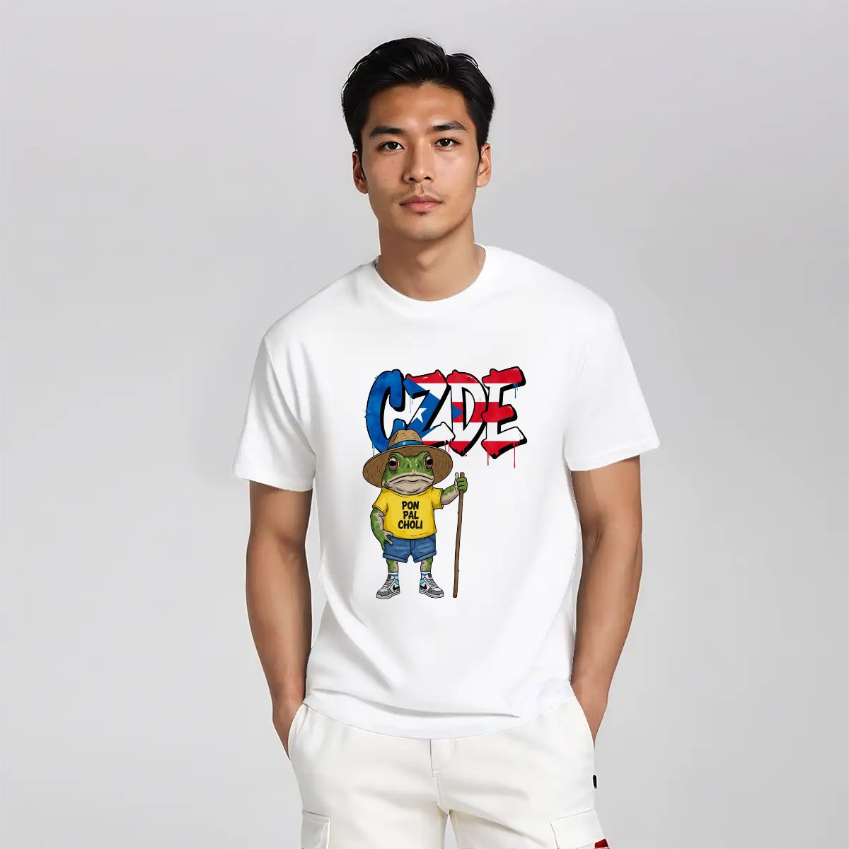 CZDE Coquí Puerto Rico Graphic T-Shirt — Fun Island Vibes