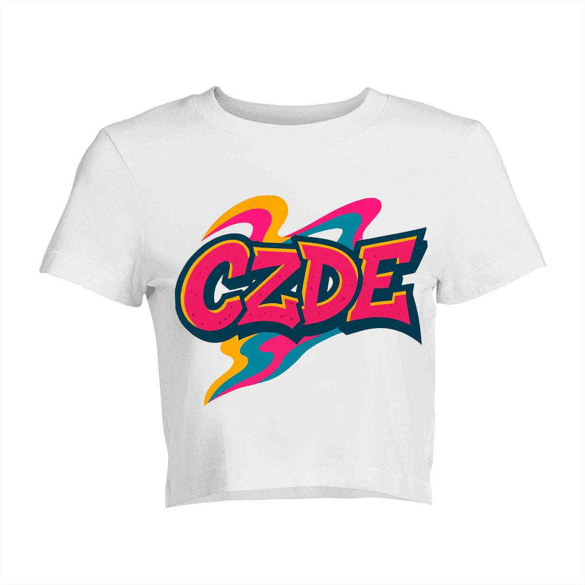 CZDE Color Pop Crop Top – Bold Streetwear Style