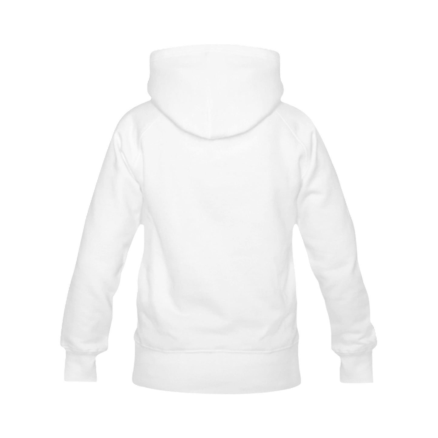 CZDE White Hoodie with Vertical Graffiti