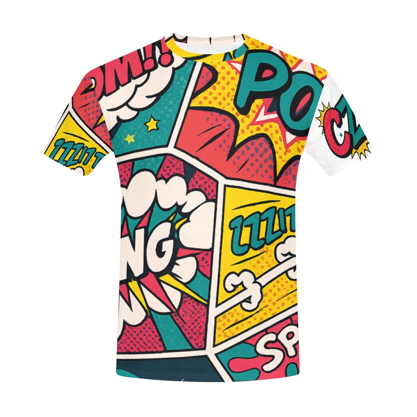 "Pop Art Comic T-Shirt - Retro Sound Effects Graphic Tee"