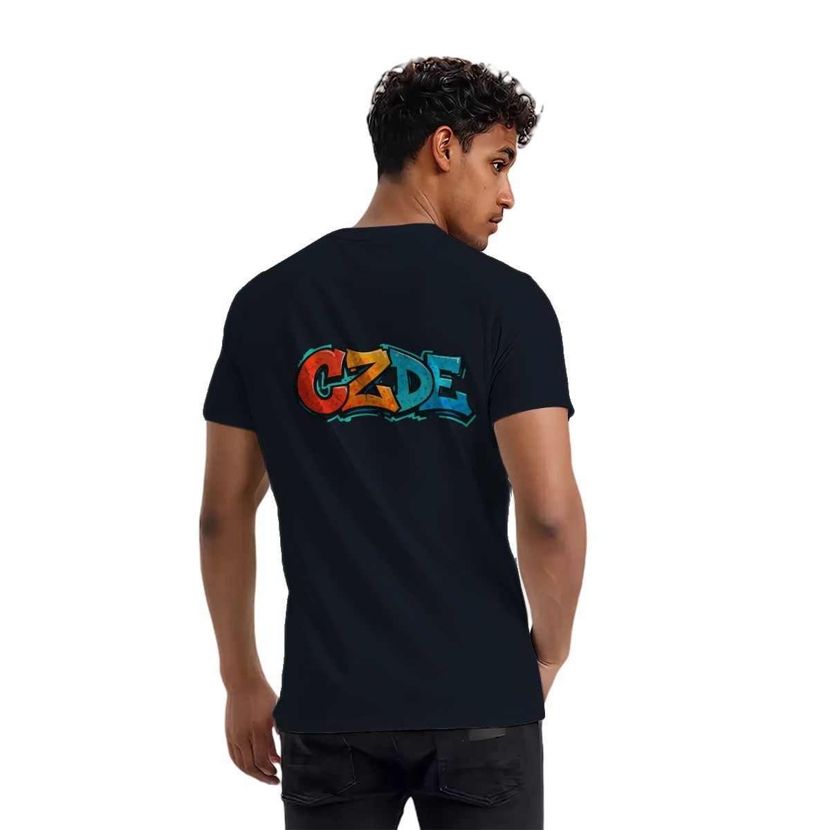 “CZDE Earth Graffiti T-Shirt | Streetwear with Global Vibes”