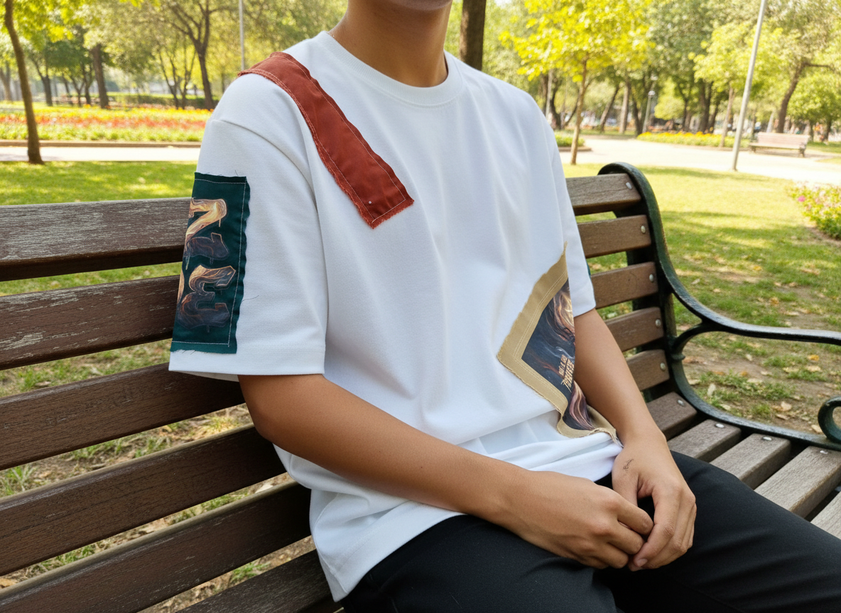 CZDE Persevere Until the End – Handmade Patch Streetwear T-Shirt