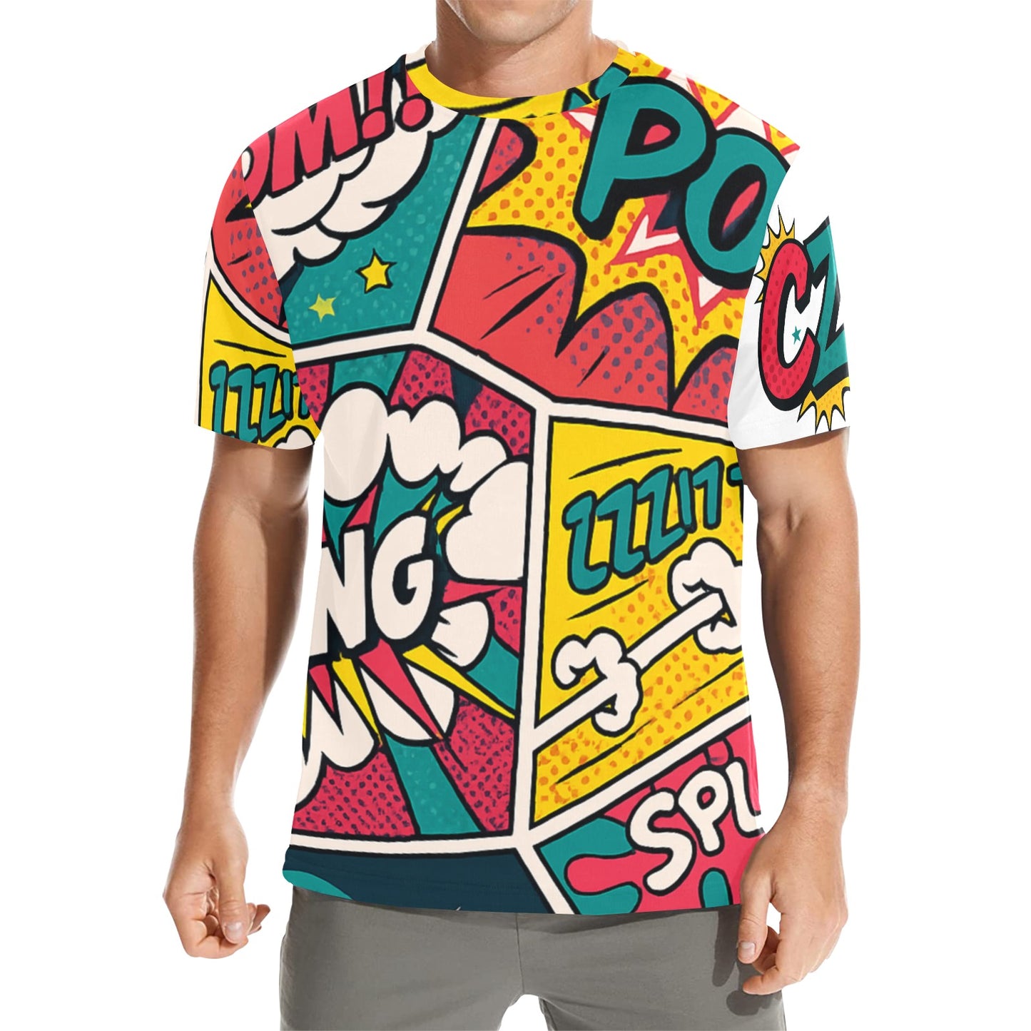 "Pop Art Comic T-Shirt - Retro Sound Effects Graphic Tee"
