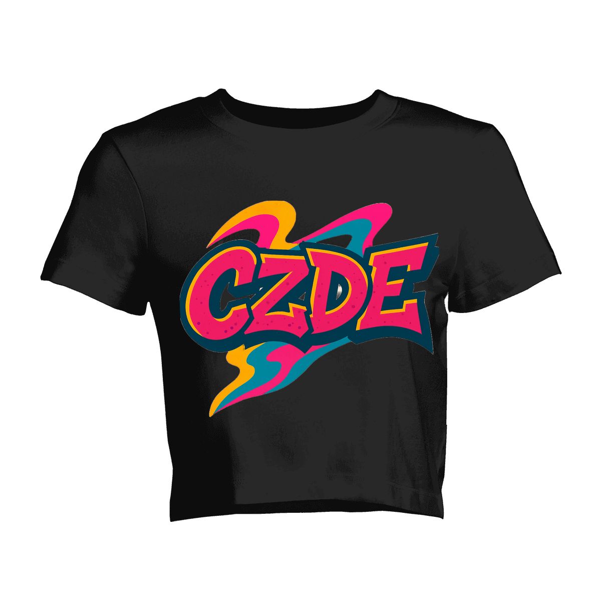 CZDE Color Pop Crop Top – Bold Streetwear Style