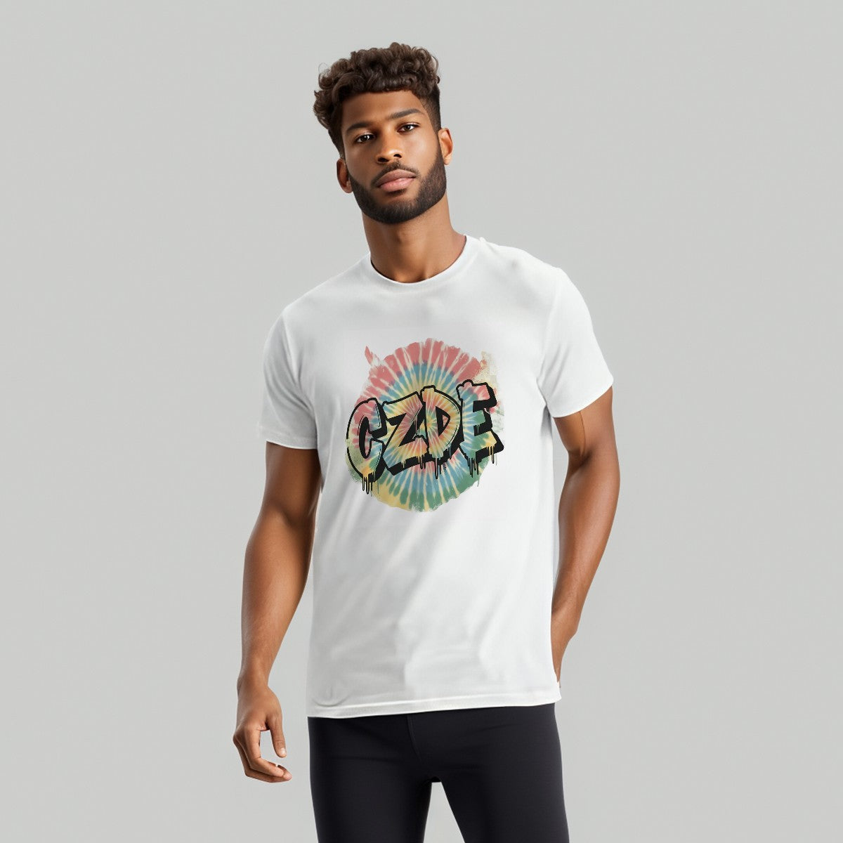 CZDE Tie-Dye Graffiti Tee β Unisex Street Style