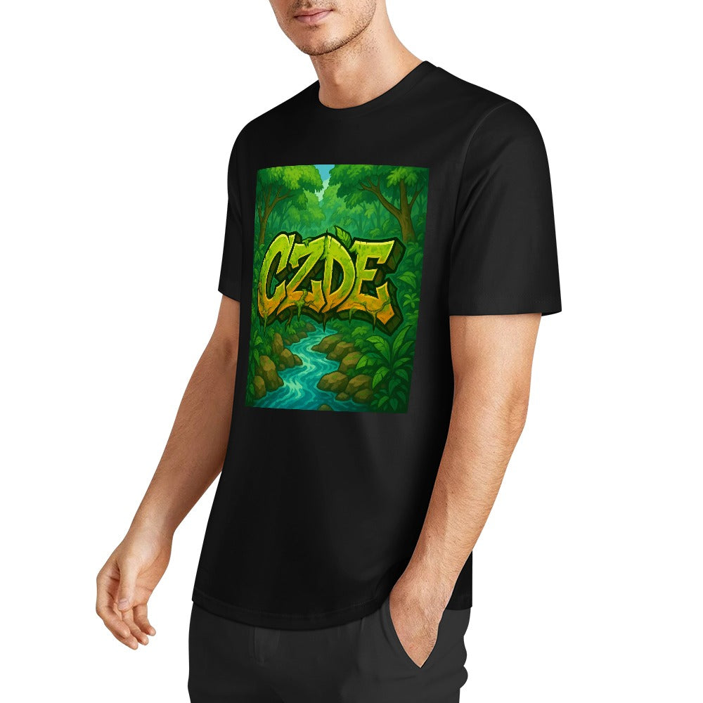 CZDE Jungle Flow Tee – Wild Energy & Graffiti Soul for Every Adventure