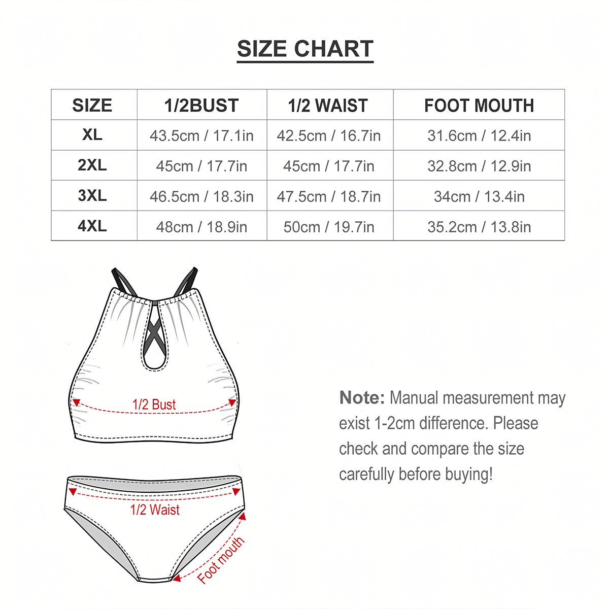 CZDE High-Waist Halter Bikini – Art, Attitude & Curves Made to Shine