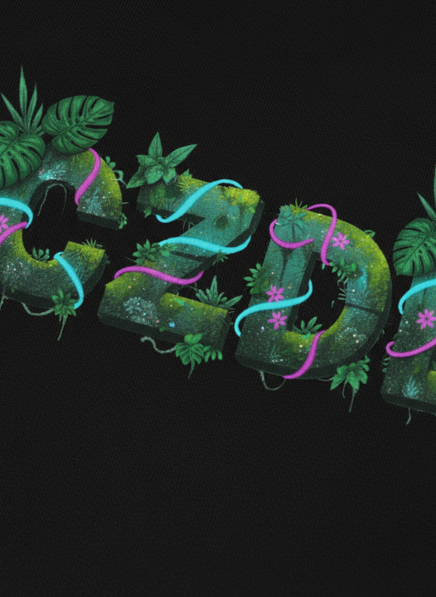 Tropical Pattern Detail Mockup