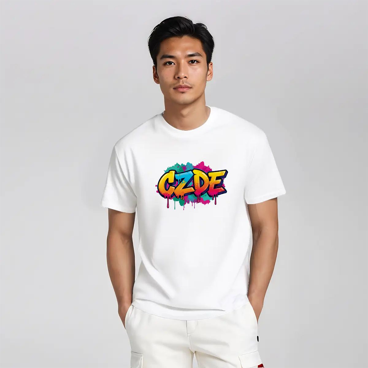 CZDE Color Splash Unisex T-Shirt – Street Art Style Tee