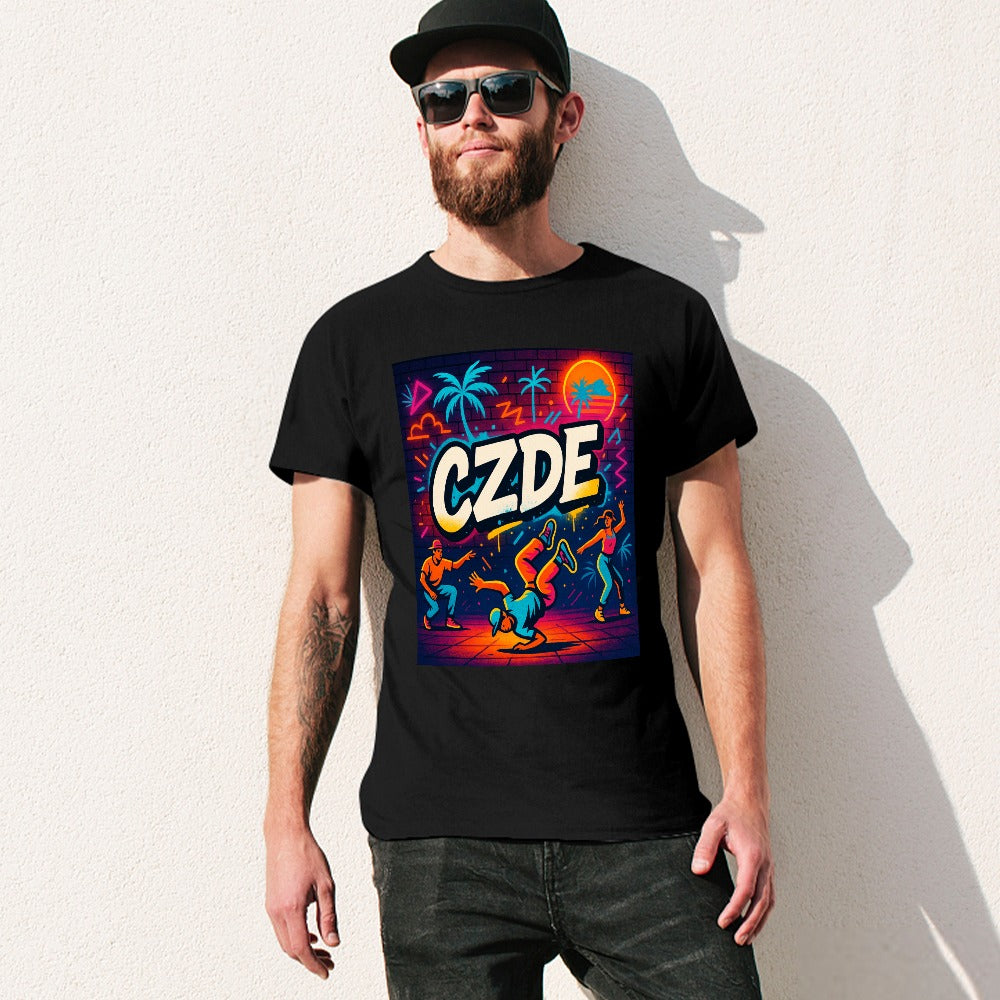 CZDE Breakdance Graphic Tee – Retro Street Style to Move Loud & Live Free