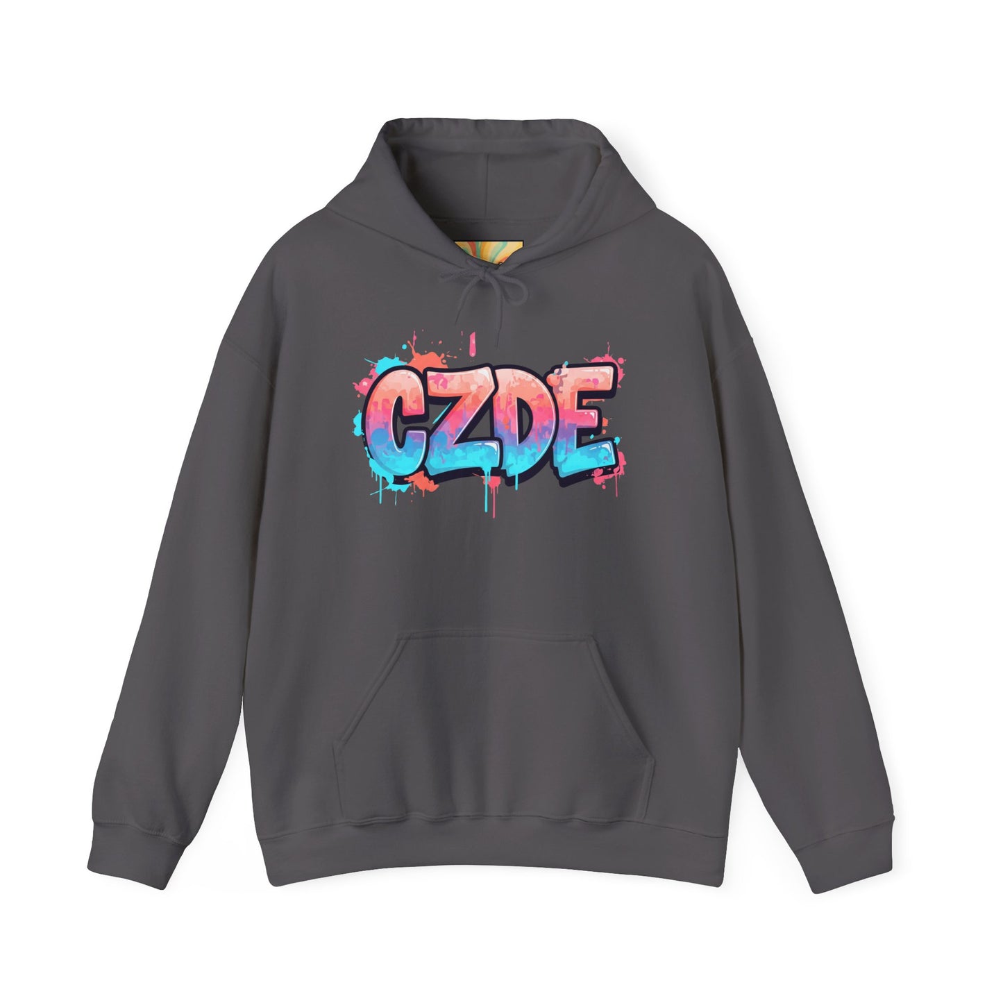 CZDE White Hoodie – Graffiti Streetwear Style