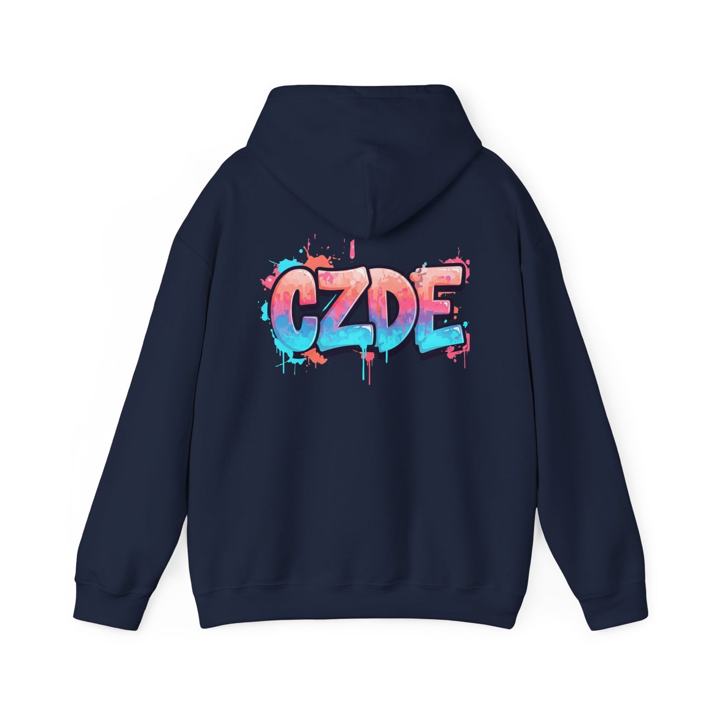 CZDE White Hoodie – Graffiti Streetwear Style