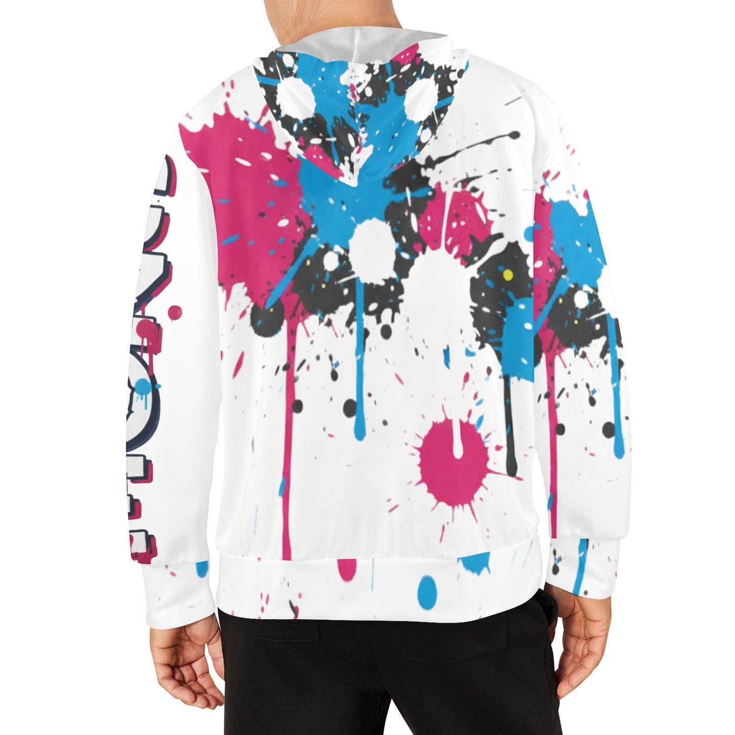 CZDE Paint Splatter Hoodie - Creative Artistic Streetwear | Unisex Fleece