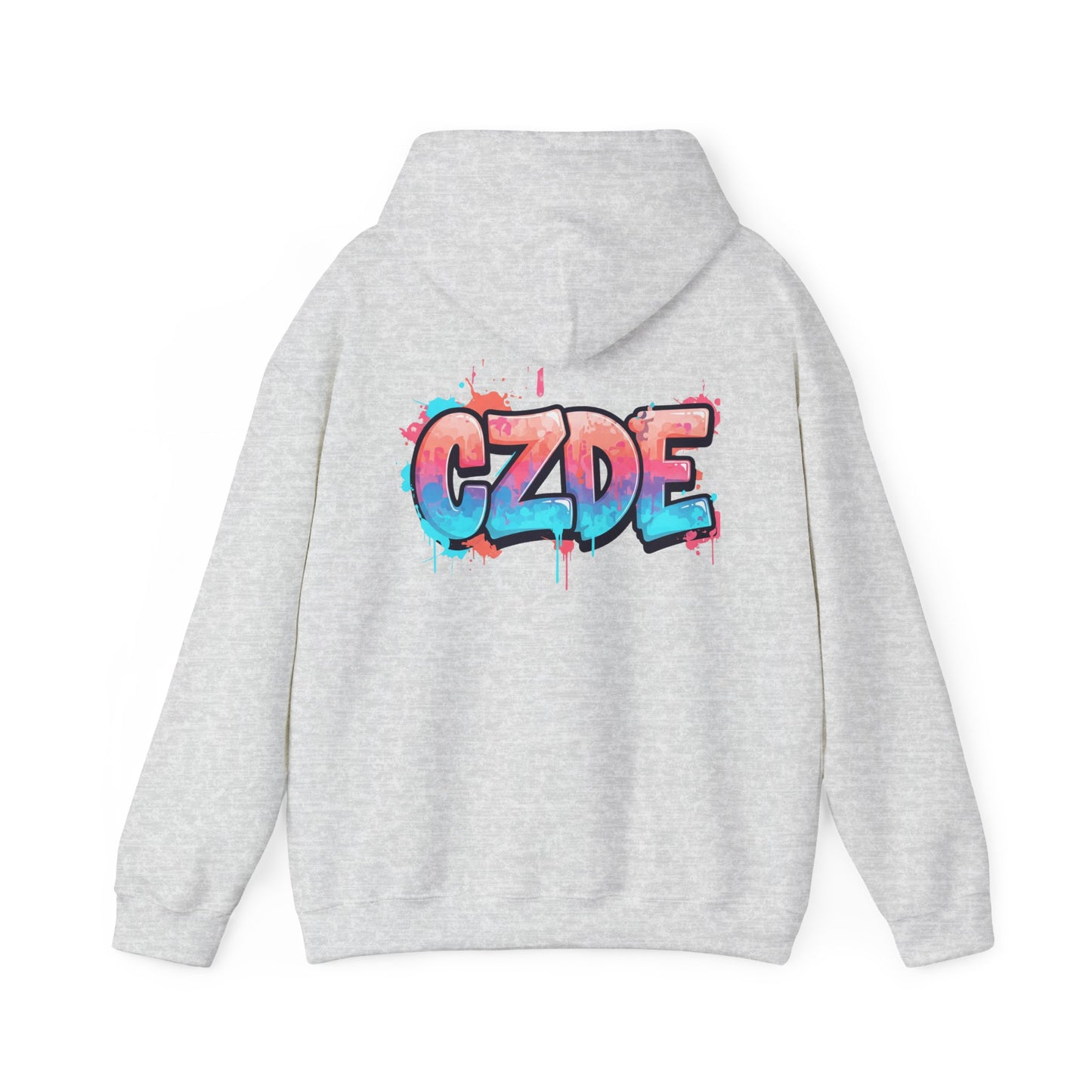 CZDE White Hoodie – Graffiti Streetwear Style