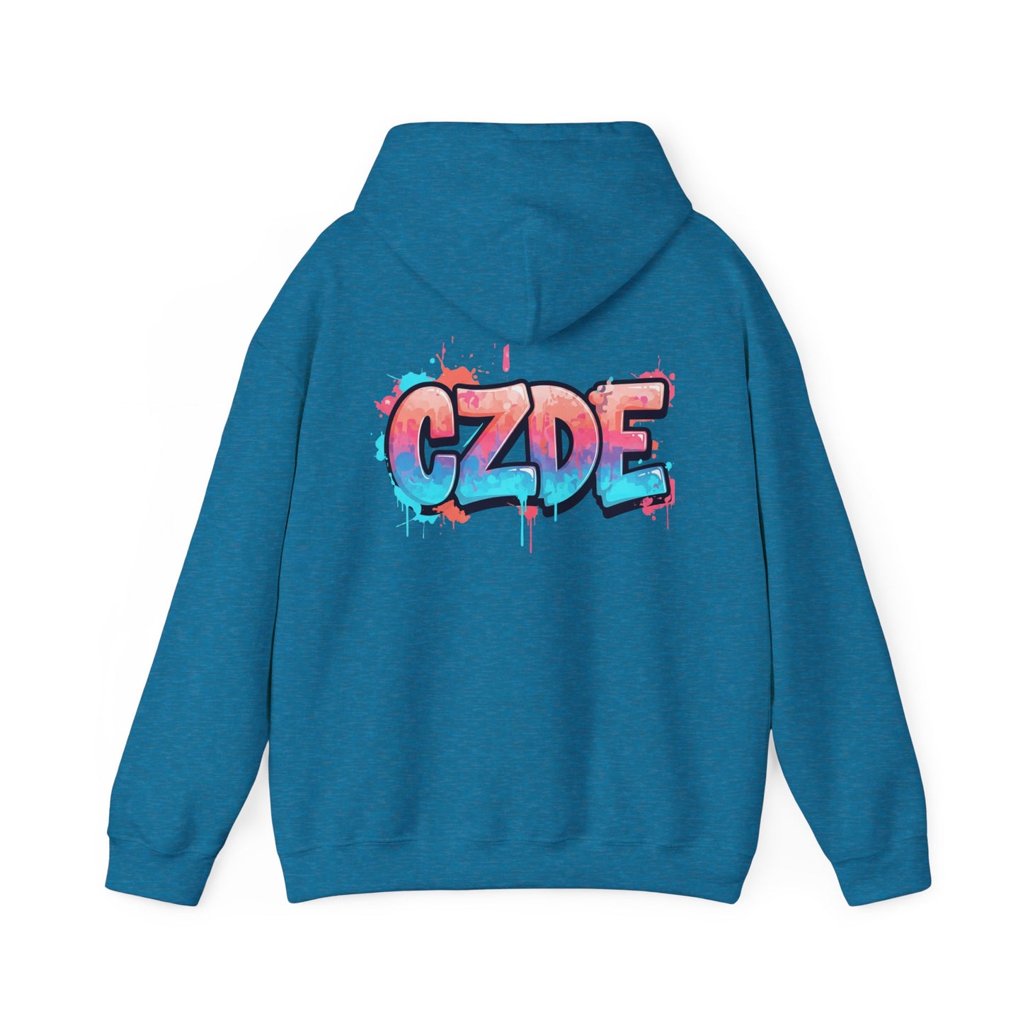 CZDE White Hoodie – Graffiti Streetwear Style
