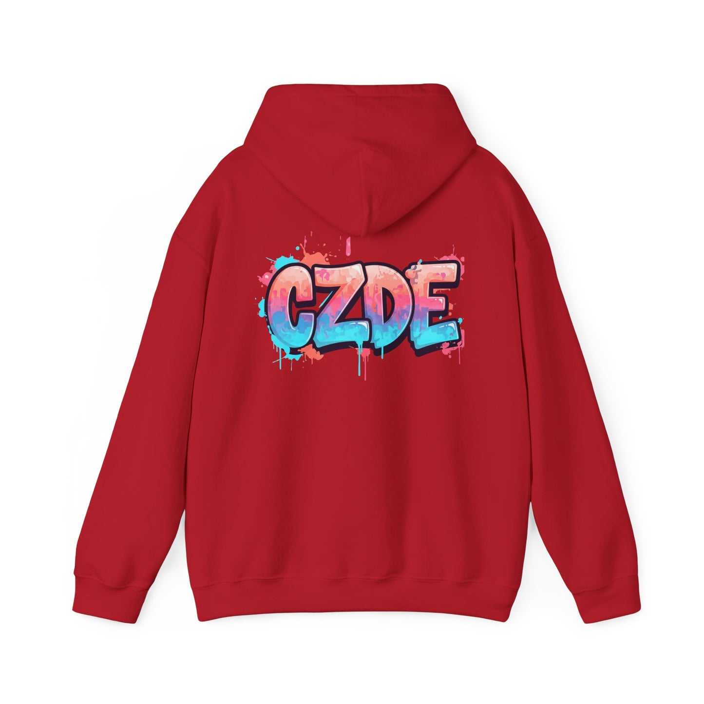 CZDE White Hoodie – Graffiti Streetwear Style