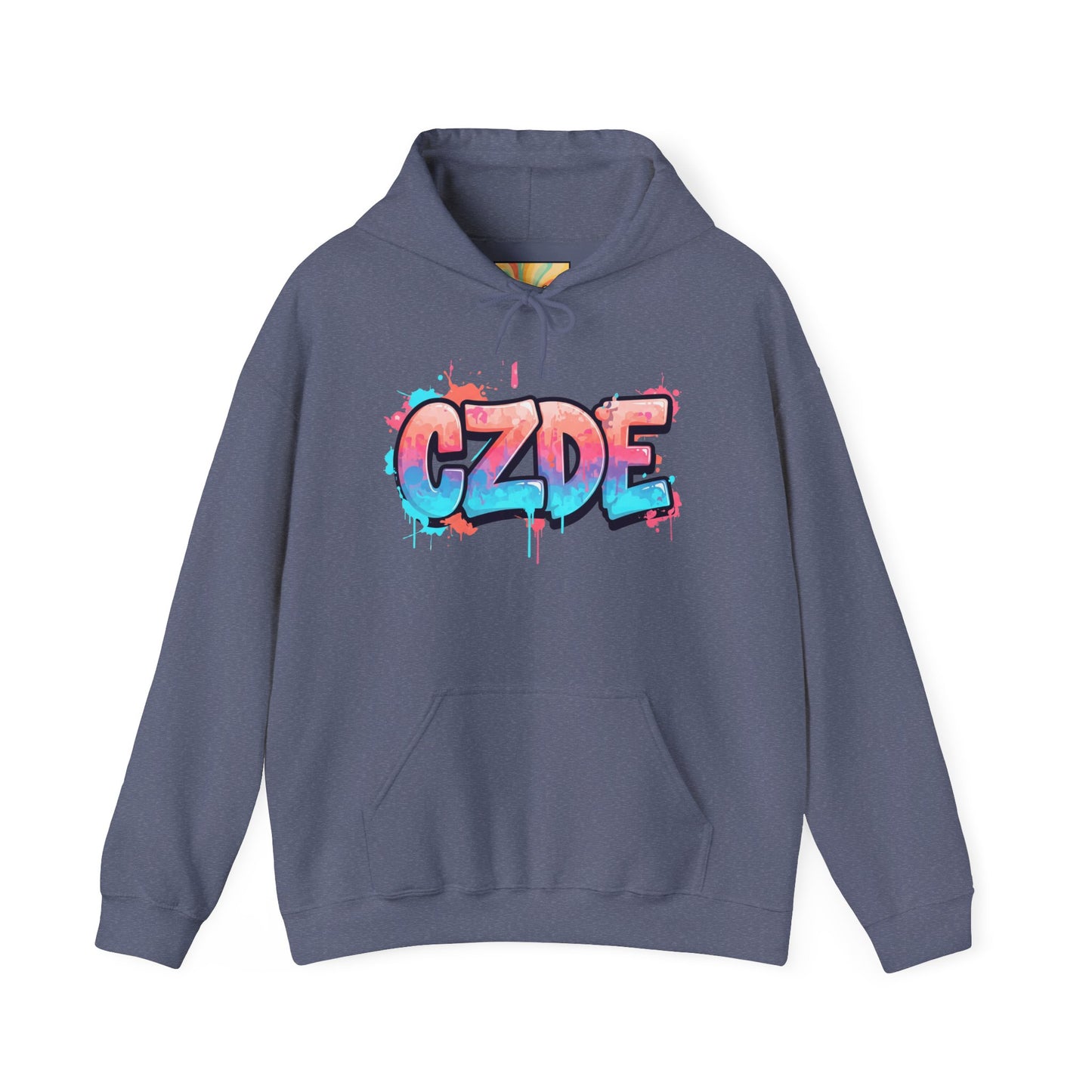 CZDE White Hoodie – Graffiti Streetwear Style