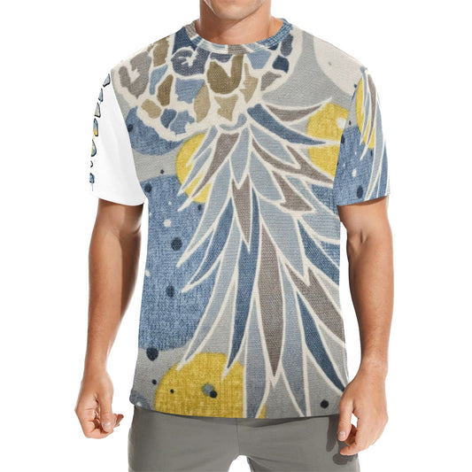 CZDE Men’s Abstract Print T-Shirt – Modern Streetwear Style