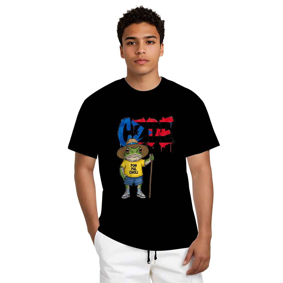CZDE Coquí Puerto Rico Graphic T-Shirt — Fun Island Vibes