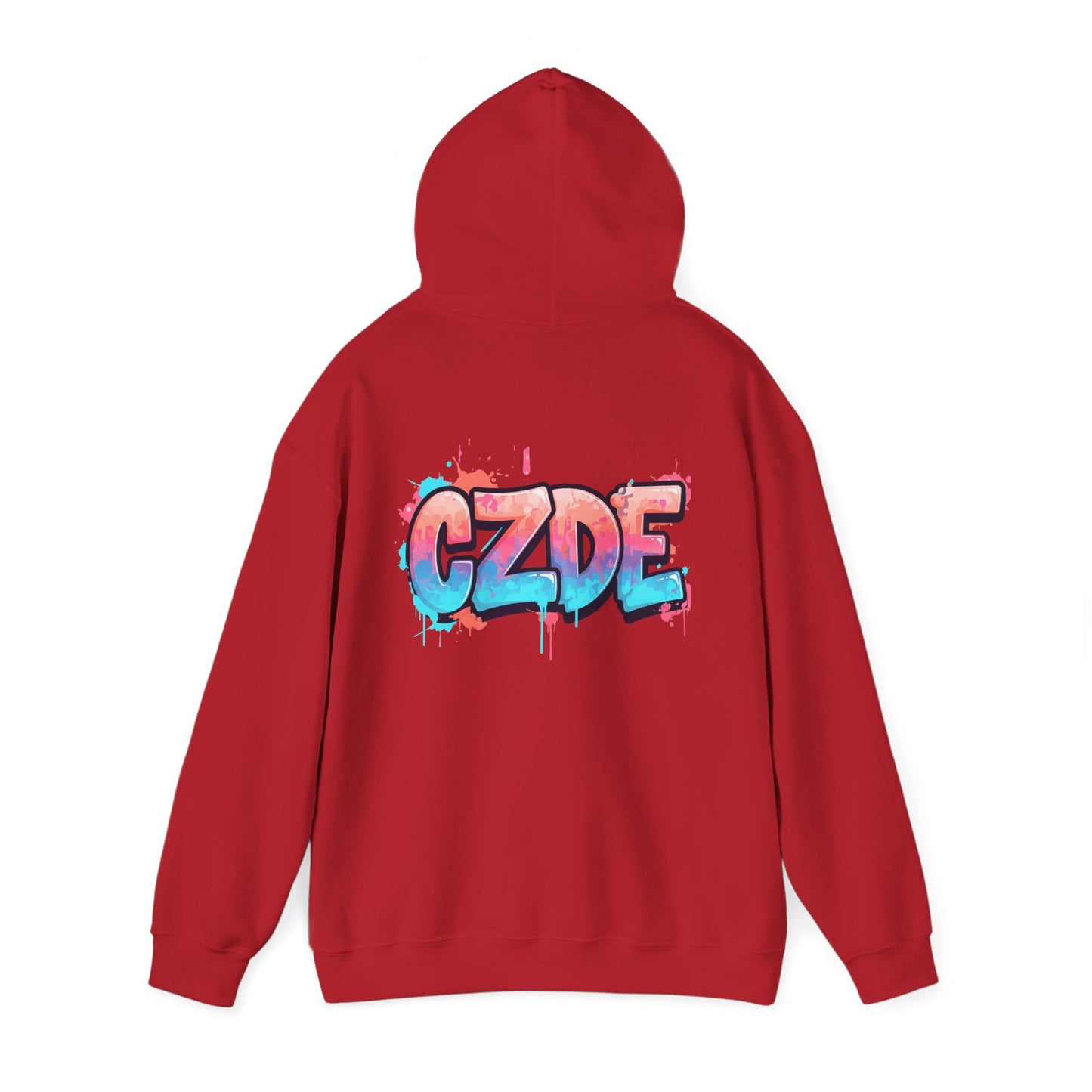 CZDE White Hoodie – Graffiti Streetwear Style