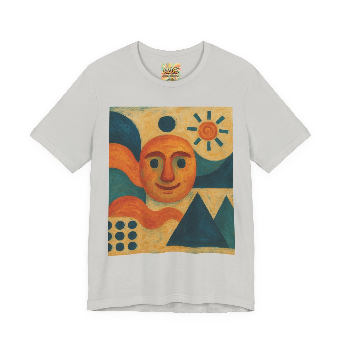 CZDE Abstract Art Graphic T-Shirt – Unisex Streetwear Tee