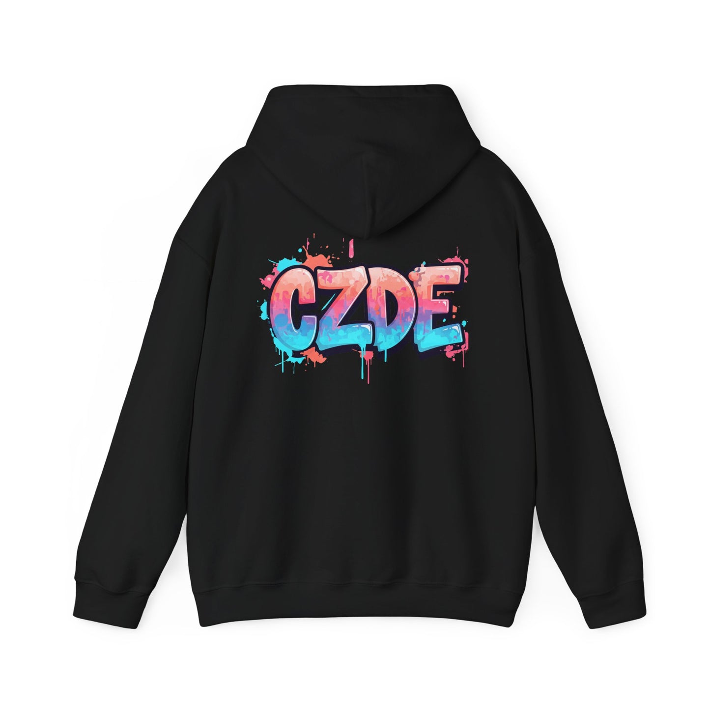 CZDE White Hoodie – Graffiti Streetwear Style