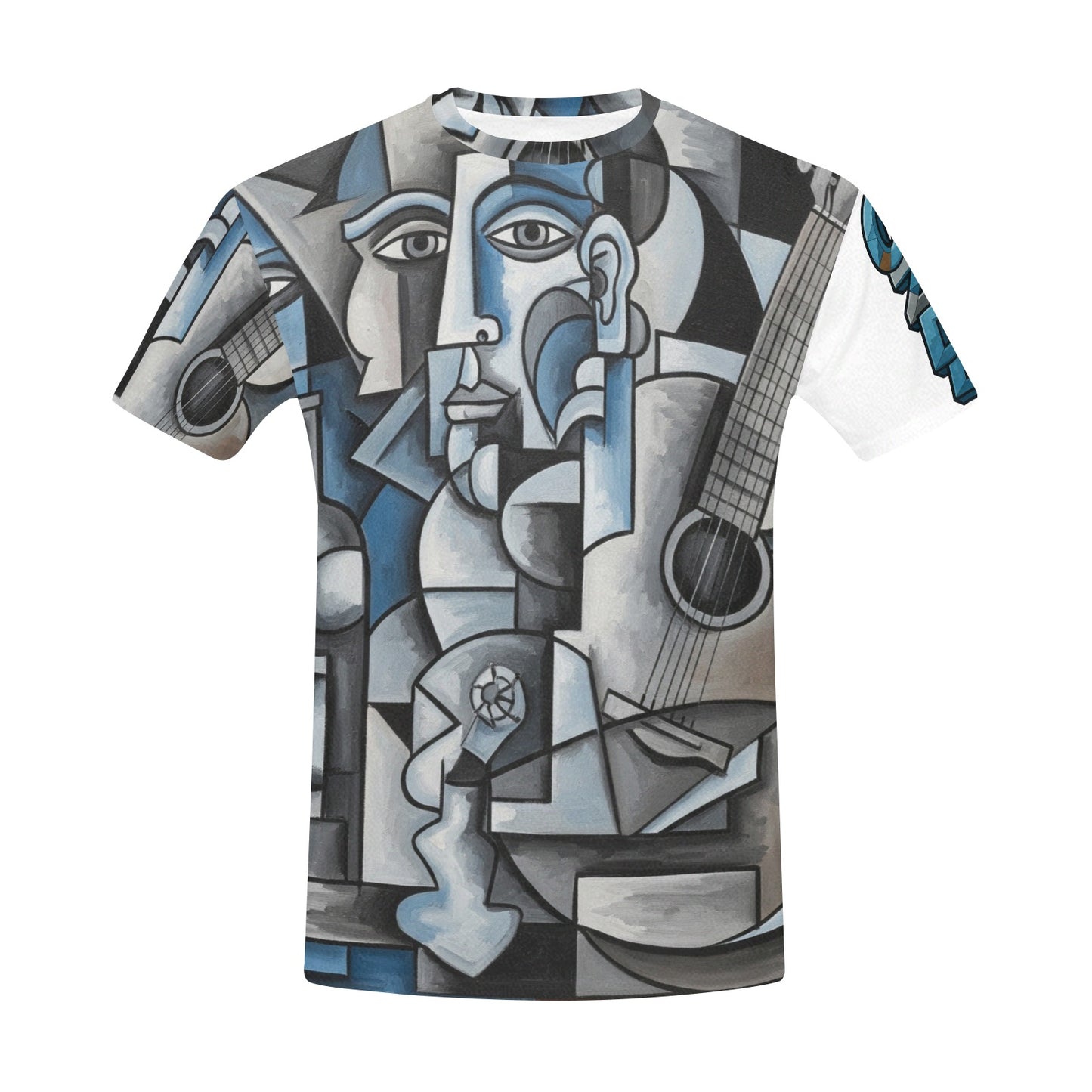 CZDE Abstract Cubism T-Shirt – Unique Artistic Streetwear