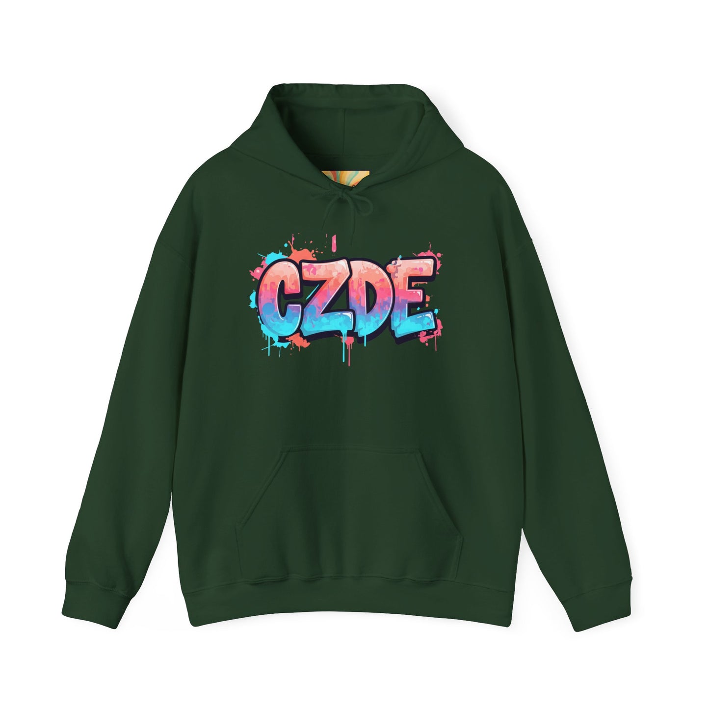 CZDE White Hoodie – Graffiti Streetwear Style