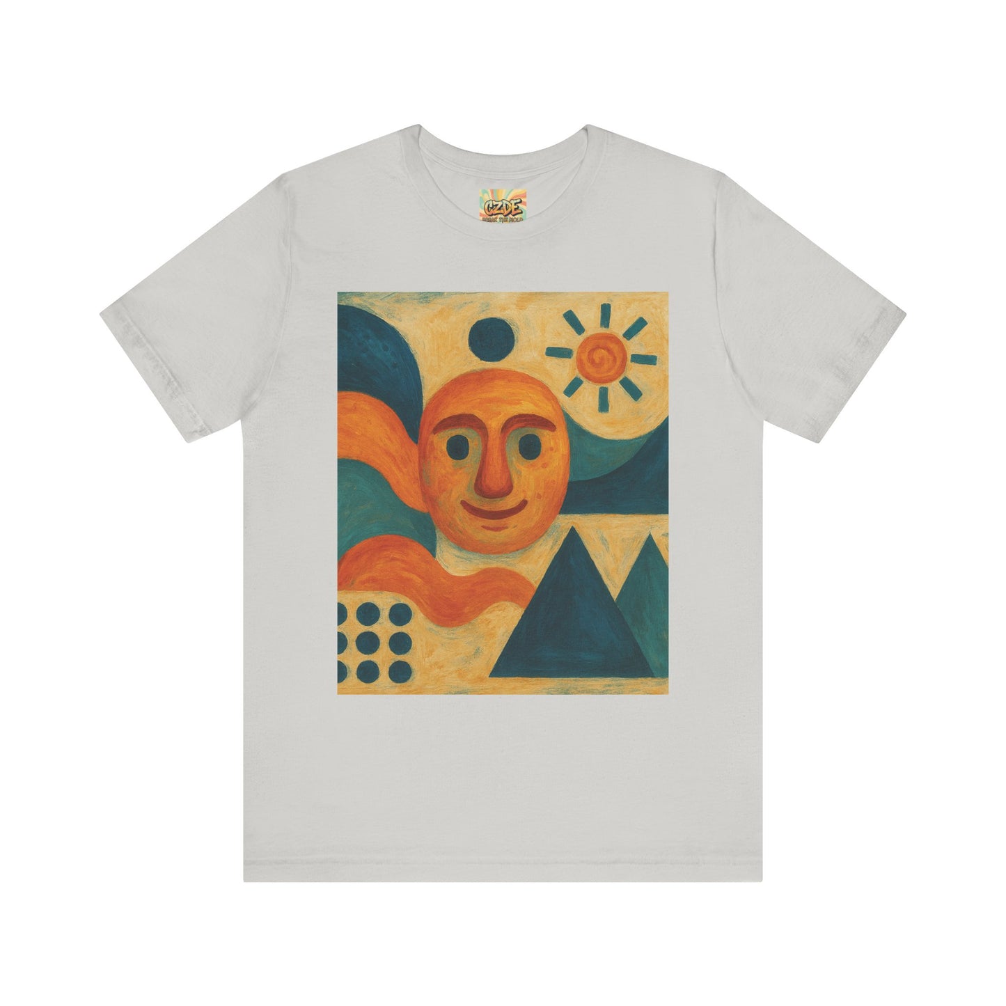 CZDE Abstract Art Graphic T-Shirt – Unisex Streetwear Tee