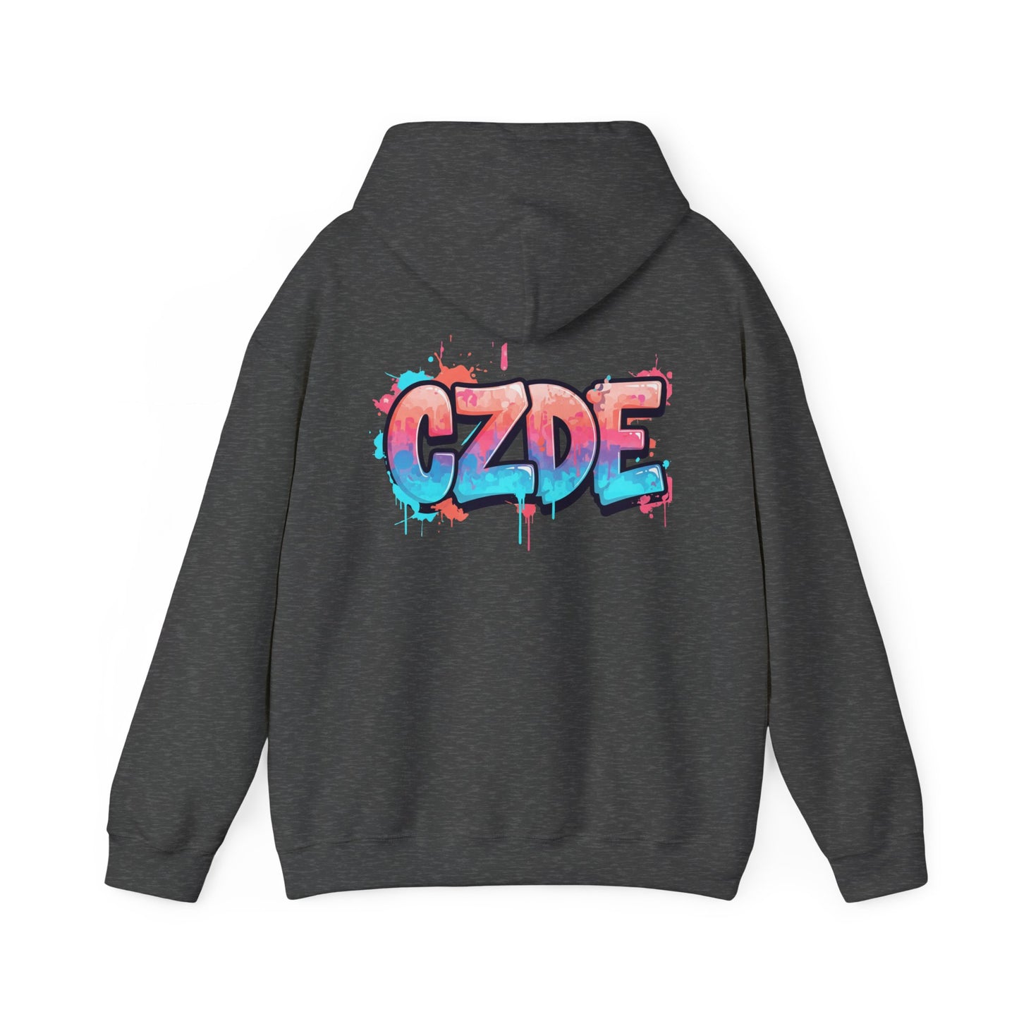 CZDE White Hoodie – Graffiti Streetwear Style