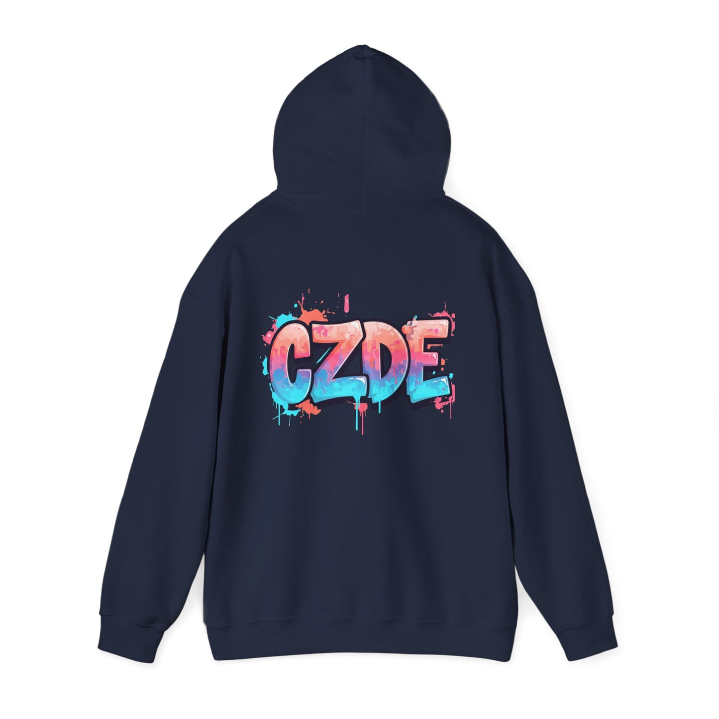 CZDE White Hoodie – Graffiti Streetwear Style