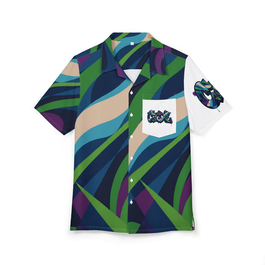 CZDE Retro Wave Short Sleeve Shirt – Bold Streetwear Statement