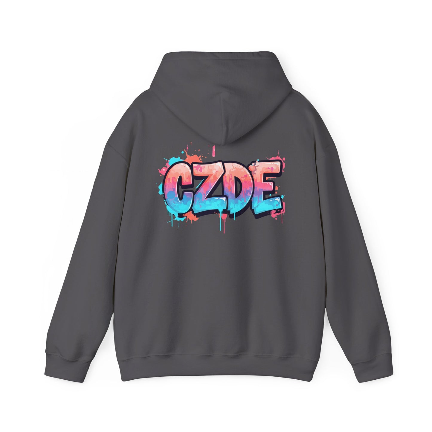 CZDE White Hoodie – Graffiti Streetwear Style