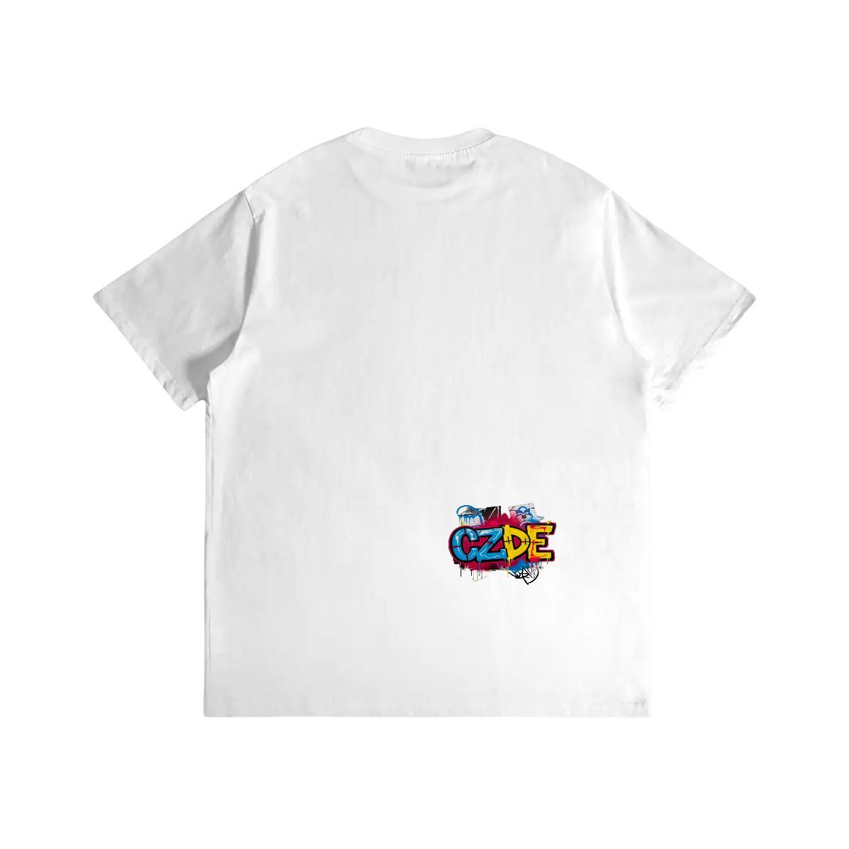 Unisex T-shirt Double Sided "CZDE Graffiti Burst Tee – Loud Color, Street Power"
