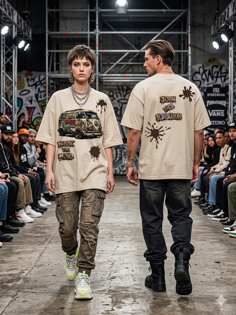 OVERSIZED GRAFFITI TEE