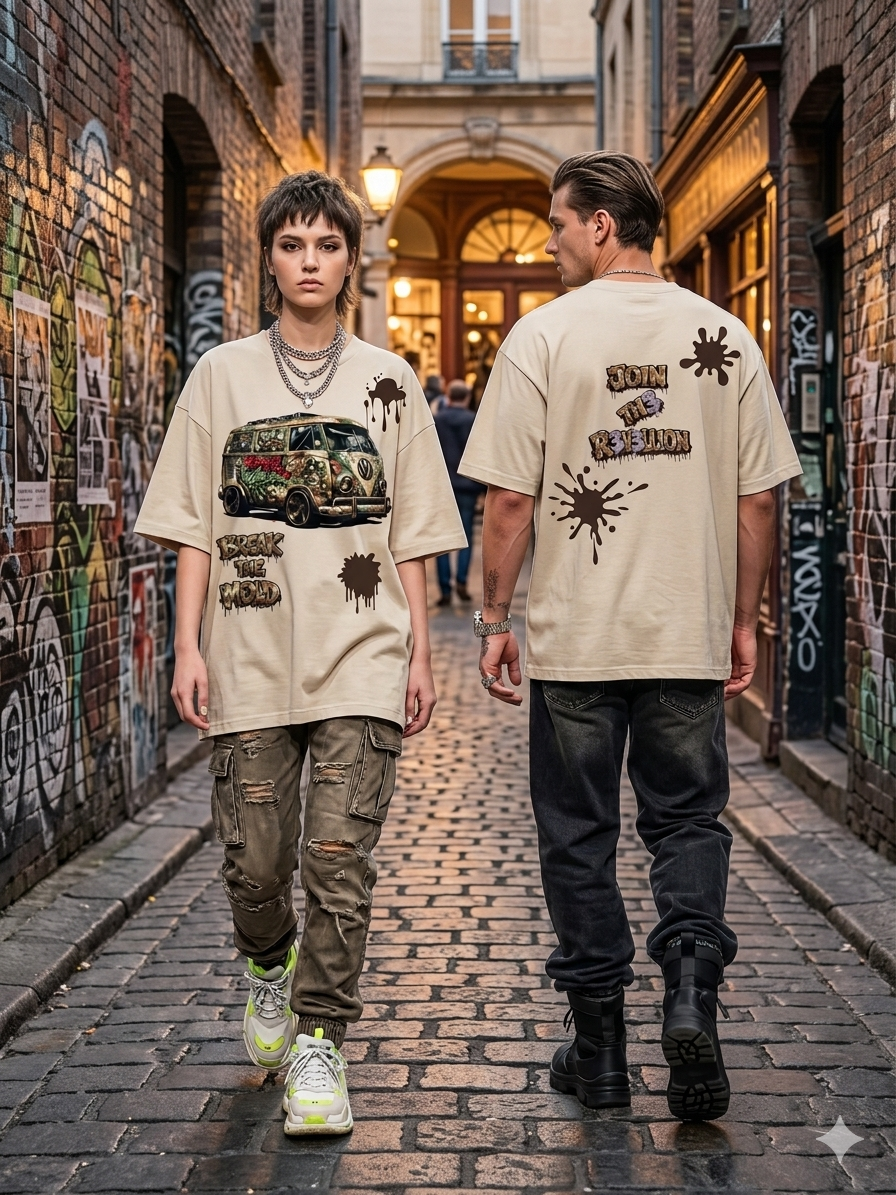 OVERSIZED GRAFFITI TEE