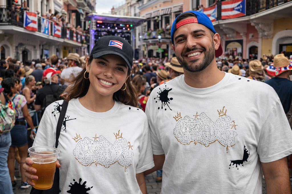 Rhinestone Crown Graffiti Tee