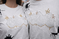 Rhinestone Crown Graffiti Tee