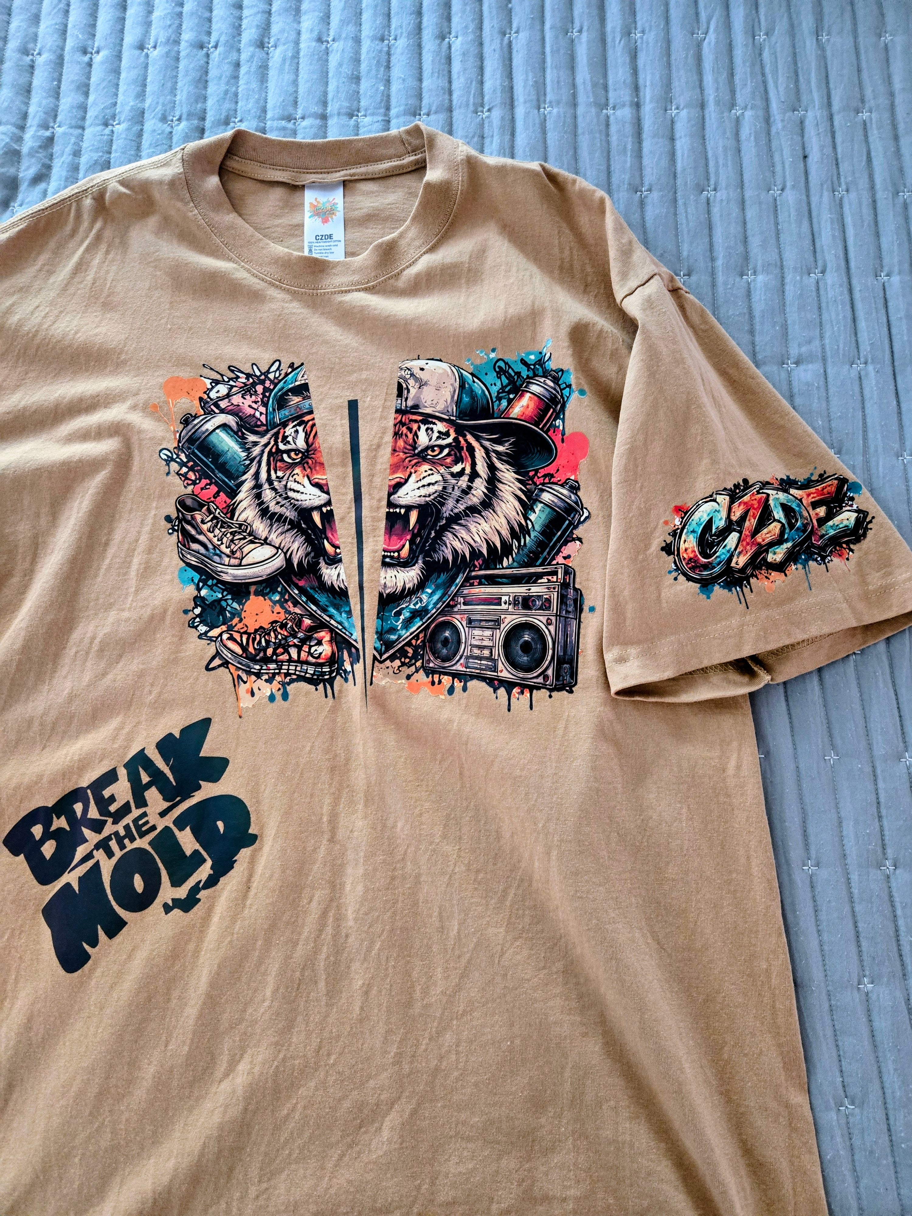 Oversized Graphic Tee - Break The Mold