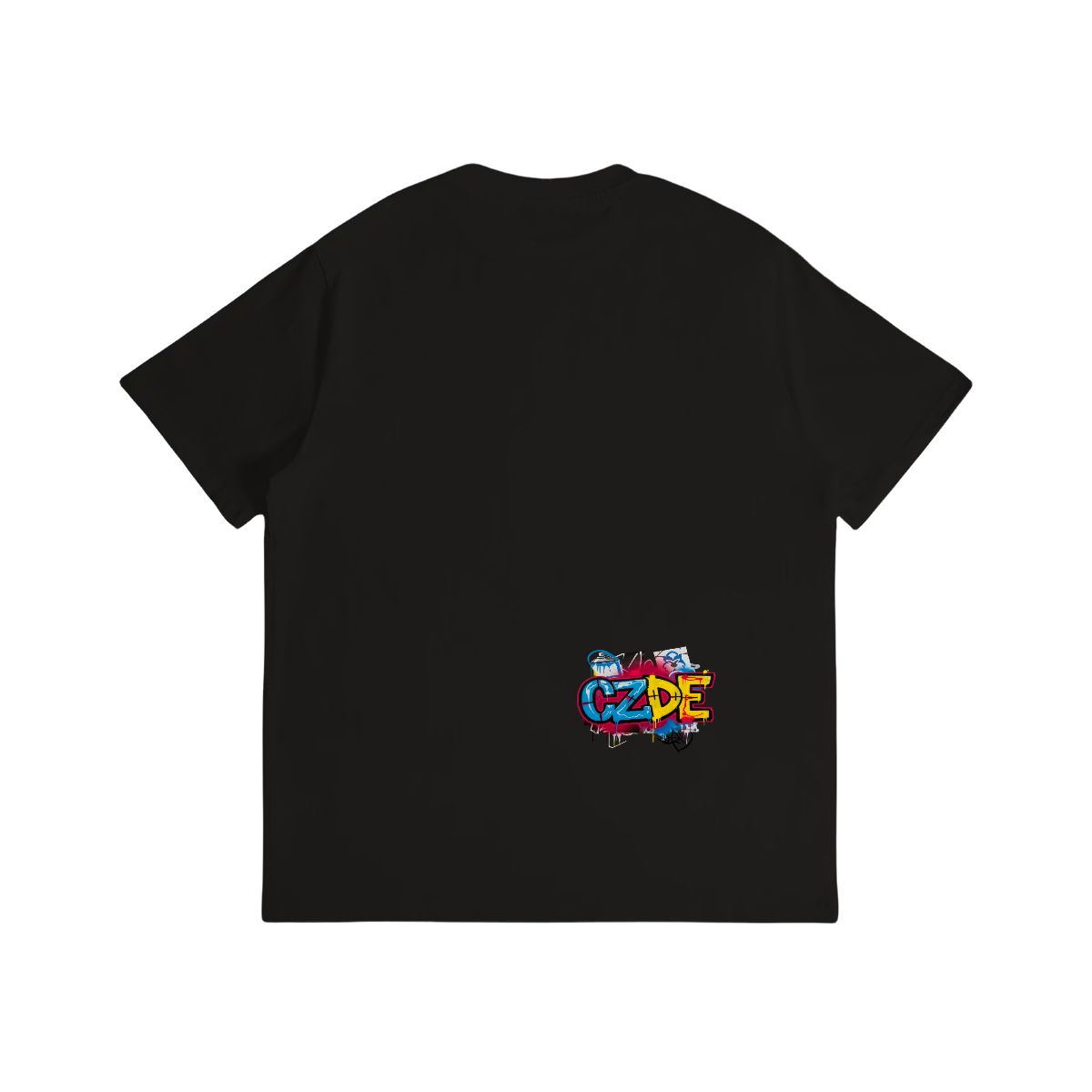 Unisex T-shirt Double Sided "CZDE Graffiti Burst Tee – Loud Color, Street Power"