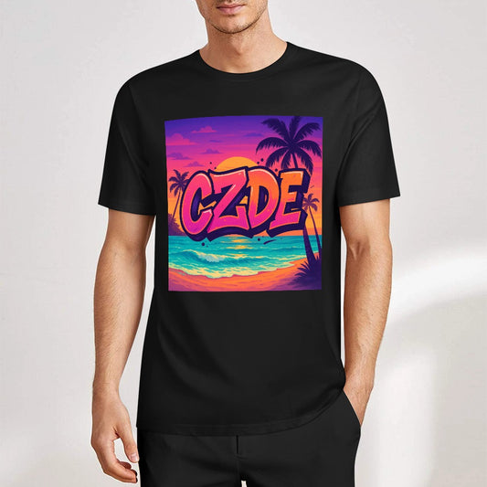 CZDE Sunset Street Tee – Urban Heat Meets Island Vibes