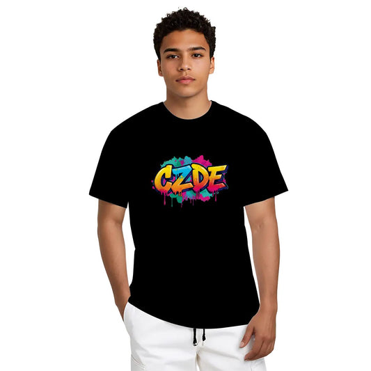 CZDE Color Splash Unisex T-Shirt – Street Art Style Tee