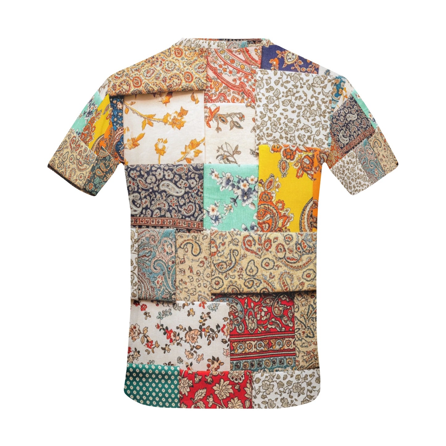 CZDE Patchwork Graphic T-Shirt — Vintage Meets Street Style