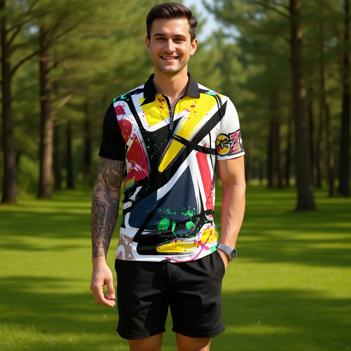 Men's Polo Sportswear Set | Artistic Summer Fashion | CZDE Store