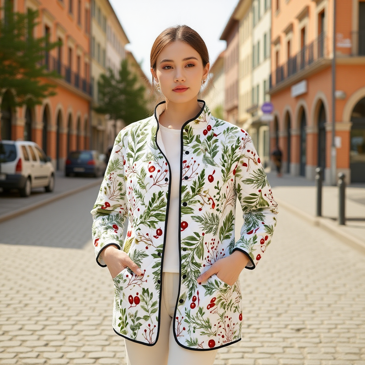 CZDE Floral Print Jacket That's Perfect for Fall Vibes ✨🍂